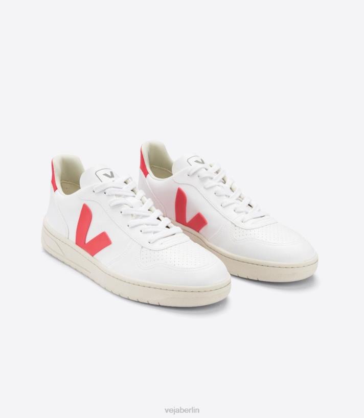 Veja 46FB299 v-10 cwl weiß rosa fluo