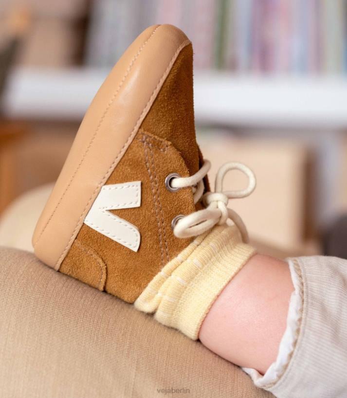 Veja 46FB402 Baby-Wildleder-Camel-Pierre