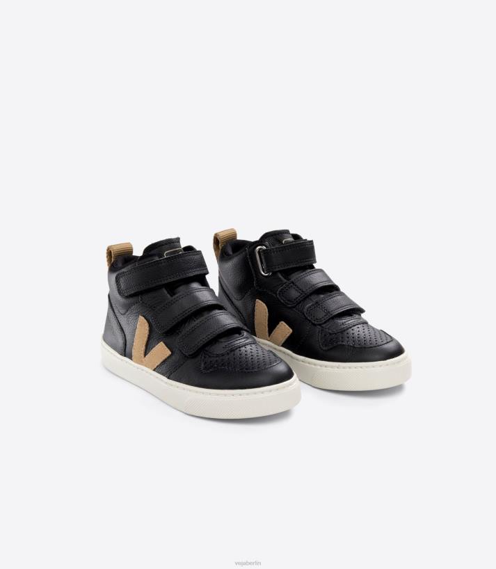 Veja 46FB348 V-10 Mid Chromefree Leder Black Dune