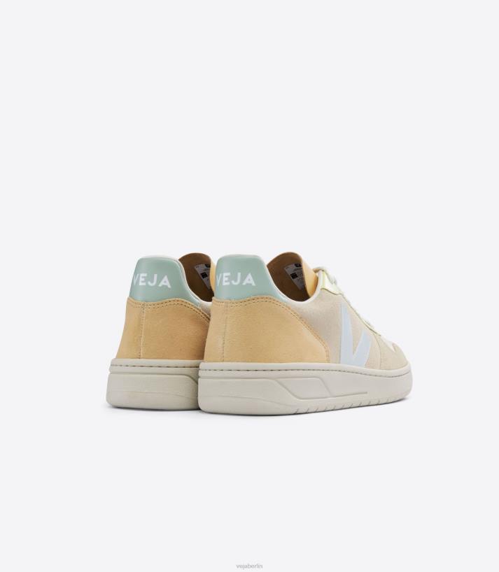 Veja 46FB54 V-10 Wildleder Zobel Menthol Multico